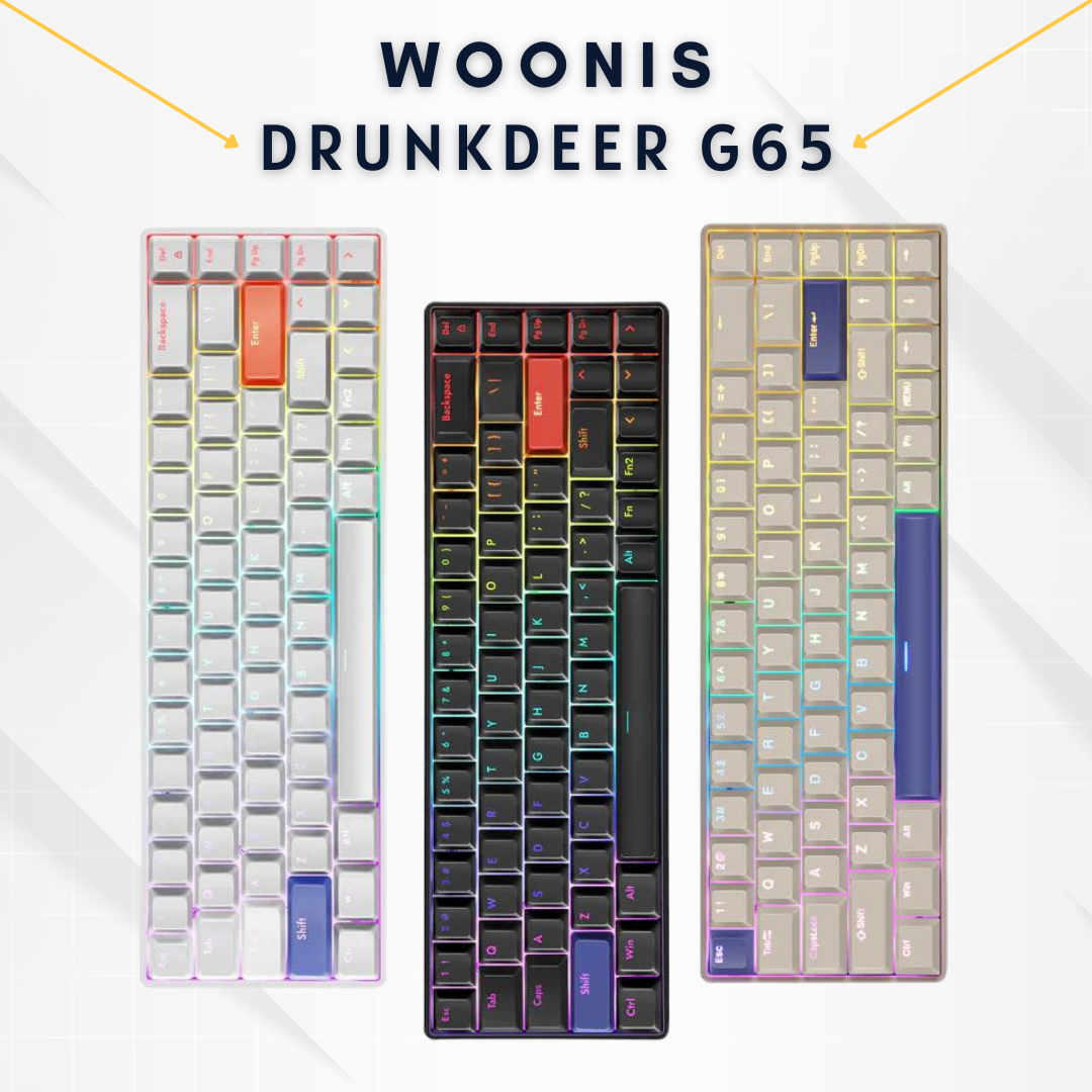 BÀN PHÍM CƠ GAMING HE DRUNKDEER G65 | RAPID TRIGGER