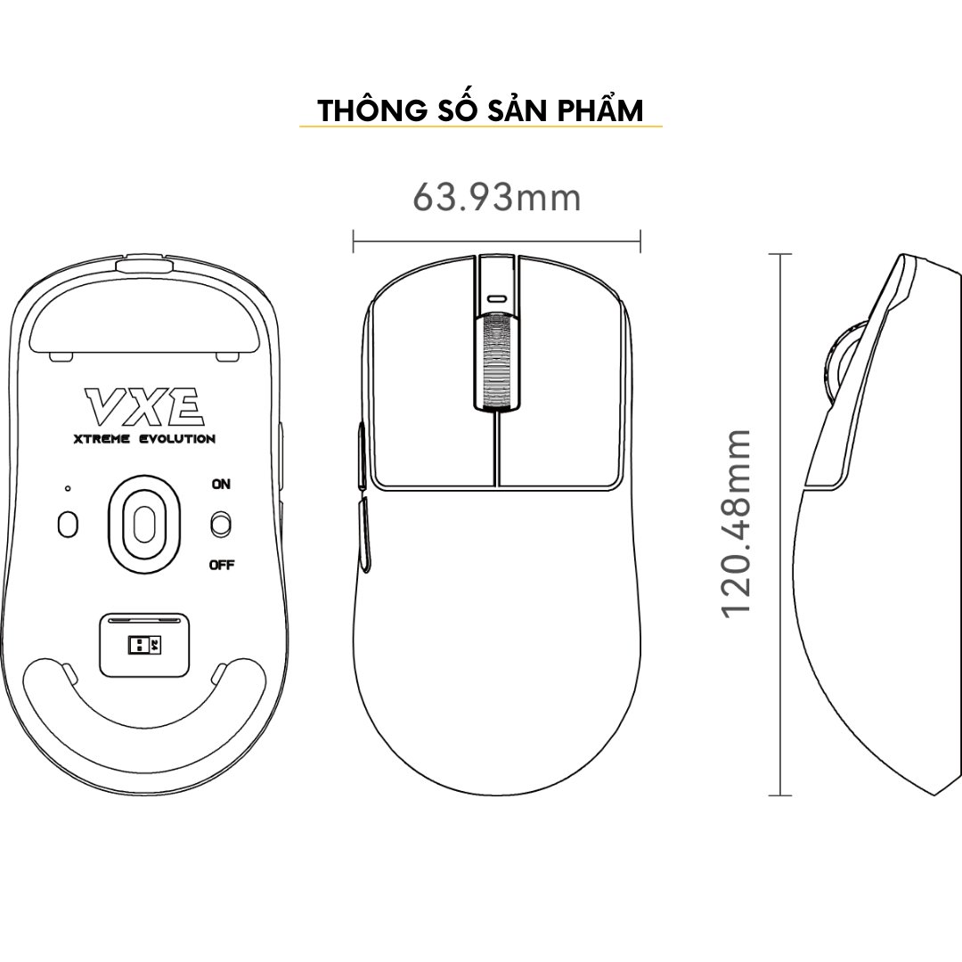 Chuột Gaming Không Dây VGN VXE R1 SE+/ R1 / Pro / Promax
