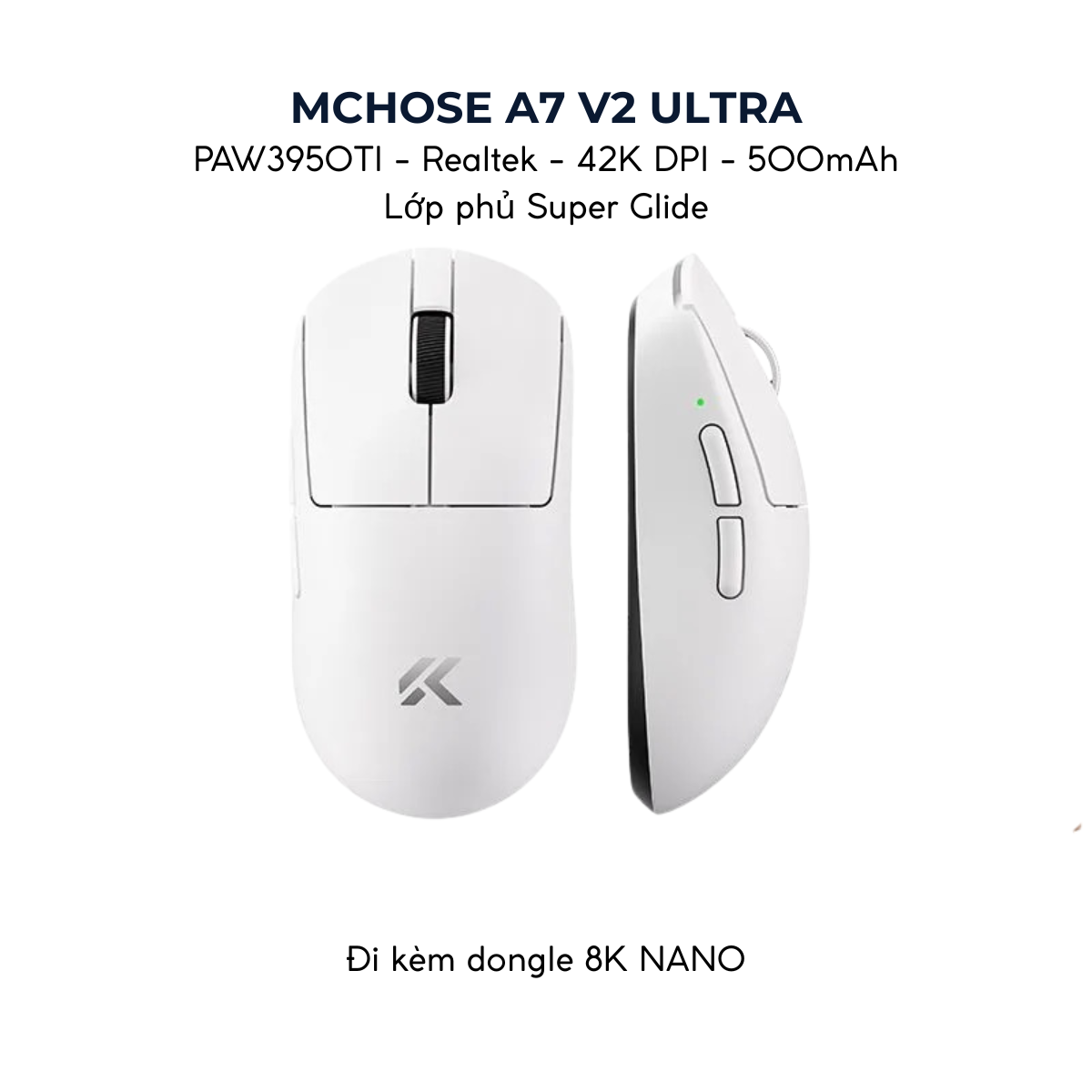 Chuột Gaming Không Dây MCHOSE A7 / A7 PRO / A7 ULTRA