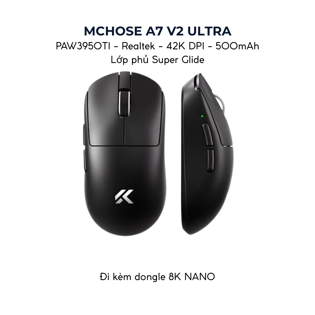 Chuột Gaming Không Dây MCHOSE A7 / A7 PRO / A7 ULTRA
