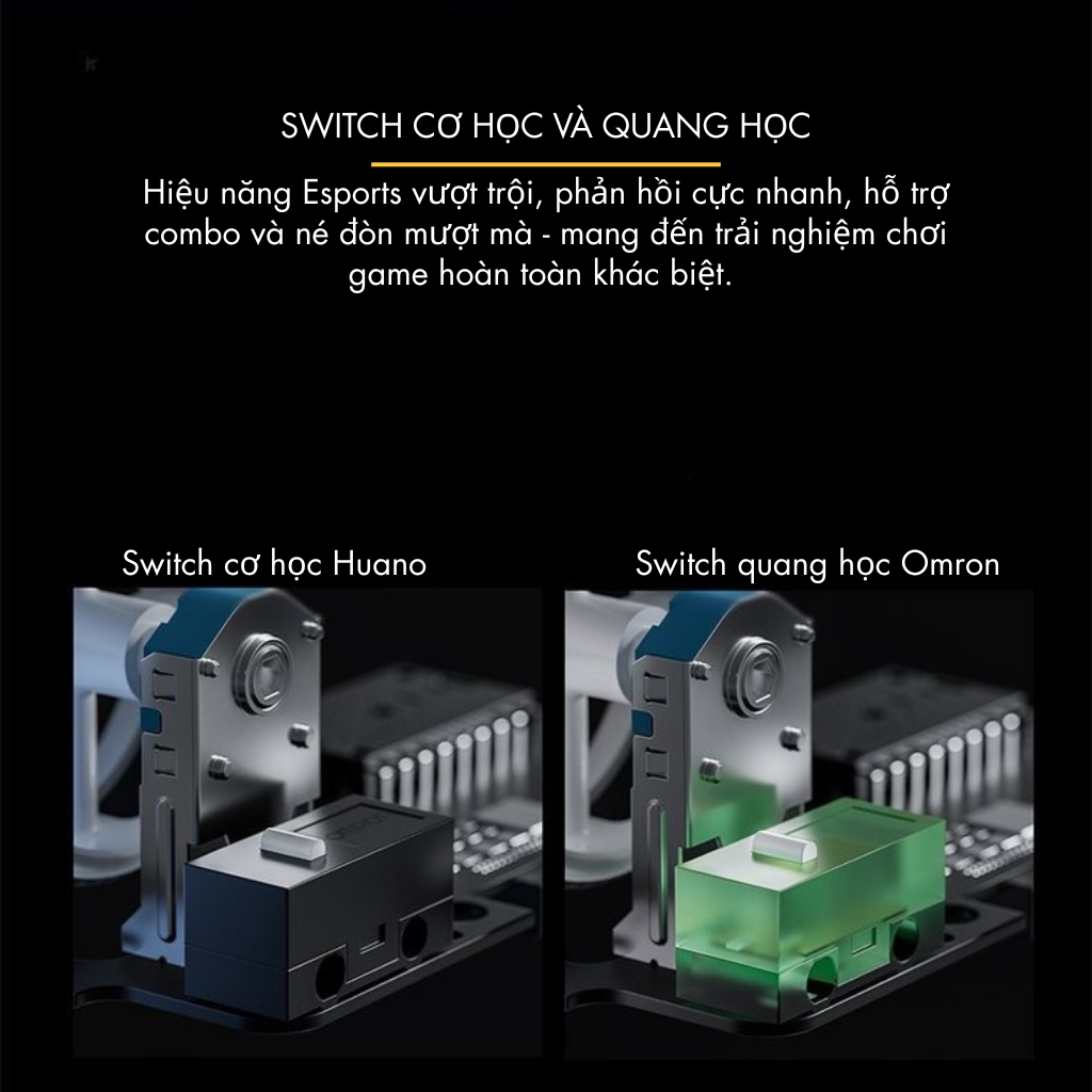Chuột Gaming Không Dây Siêu Nhẹ VGN Feilong Y2 Pro – Cảm biến PAW3950, Switch Quang học Omron, Receiver 8K