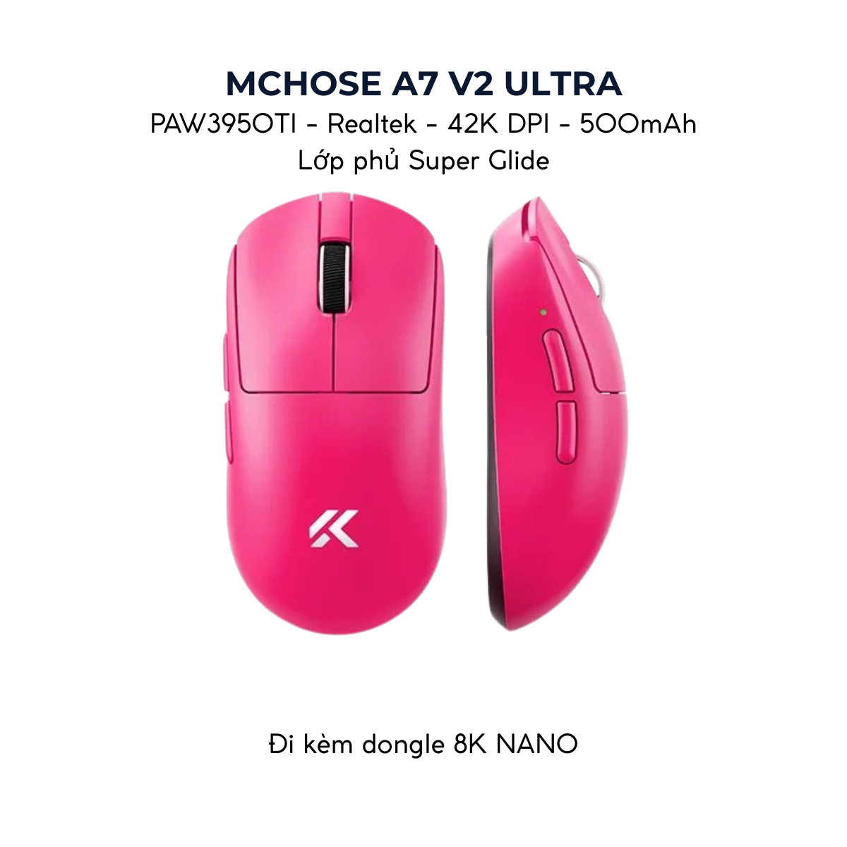 Chuột Gaming Không Dây MCHOSE A7 / A7 PRO / A7 ULTRA