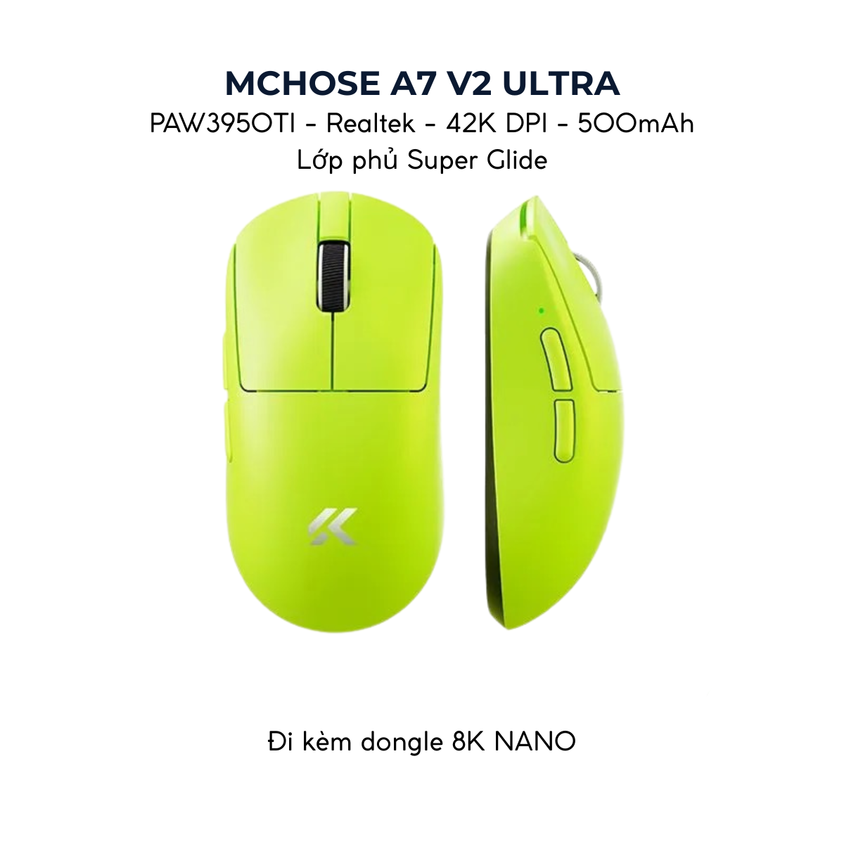 Chuột Gaming Không Dây MCHOSE A7 / A7 PRO / A7 ULTRA