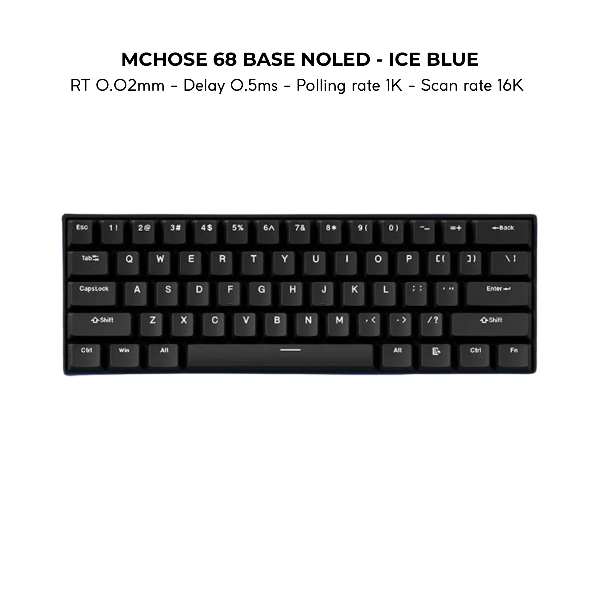 BÀN PHÍM CƠ GAMING HE MCHOSE ACE60/68 | Rapid Trigger | Scan-rate 128K | 8000hz