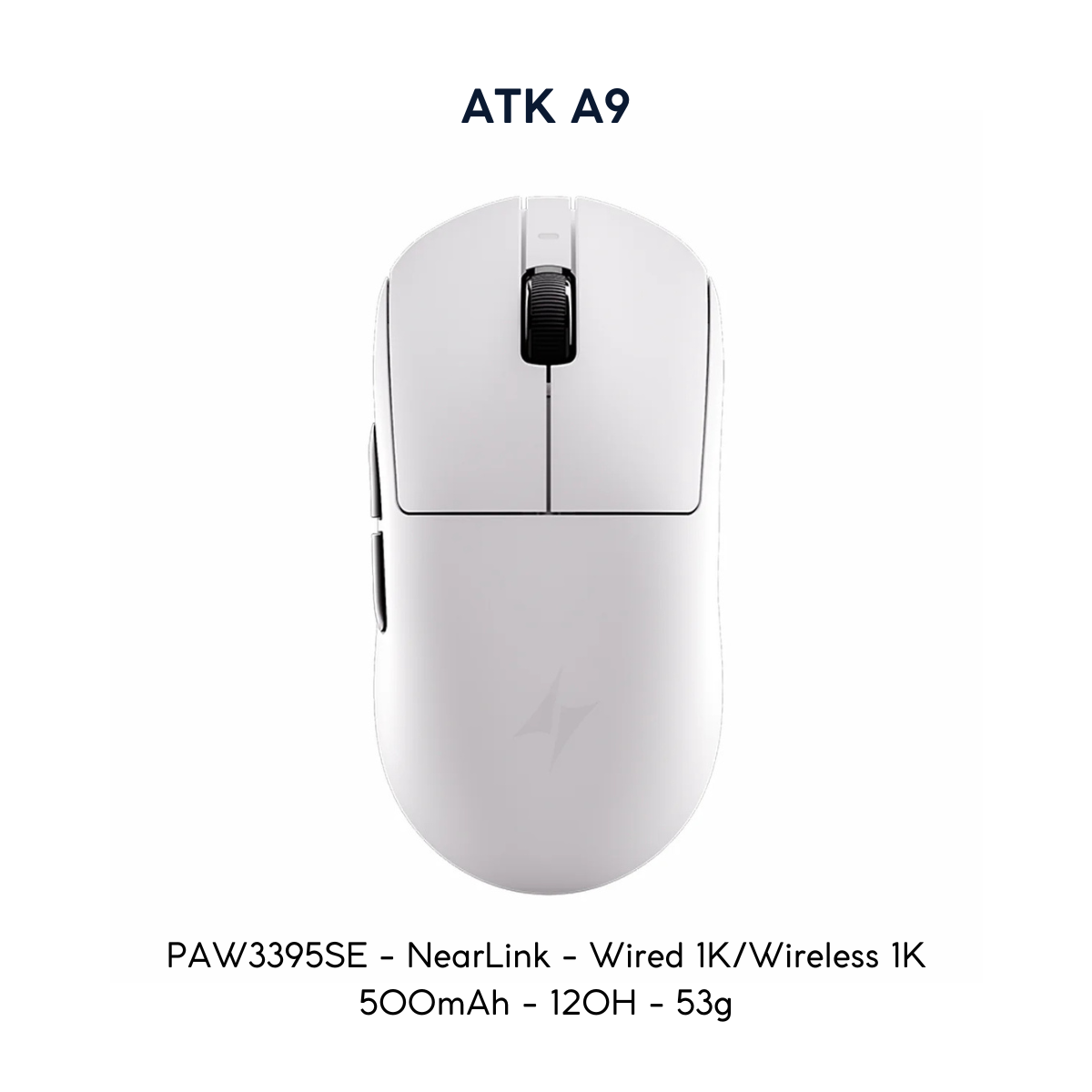 VGN ATK A9 - Chuột Không Dây Nhẹ 53g, Cảm Biến PAW3950 Ultra, Polling Rate 8000Hz - Hiệu Suất Đỉnh Cao Cho Game Thủ