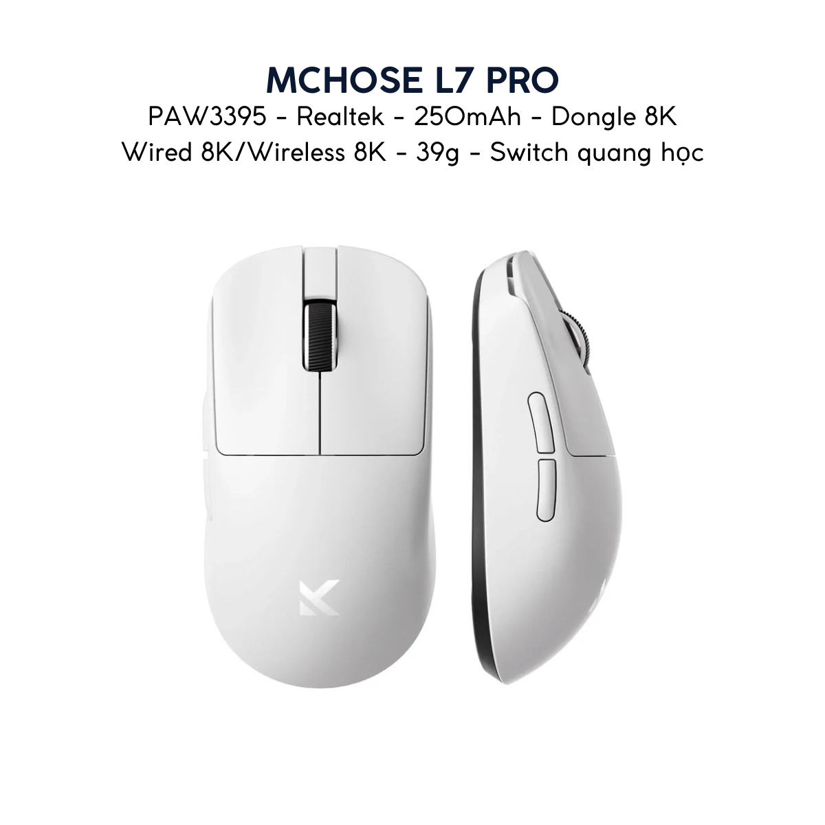 Chuột Gaming Không Dây MCHOSE L7 / L7 PRO / L7 ULTRA