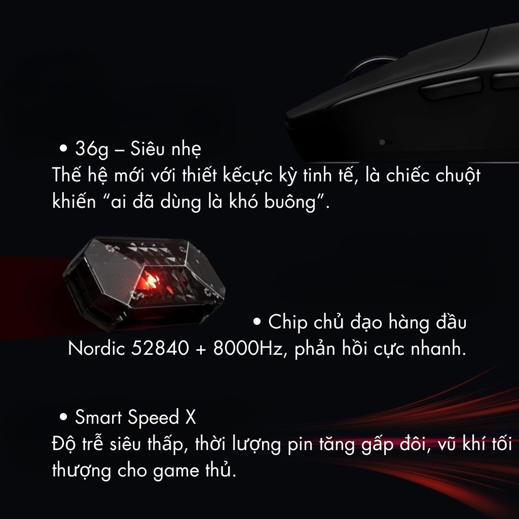 Chuột Gaming Không Dây VXE MAD R / R + / R Major / R Major