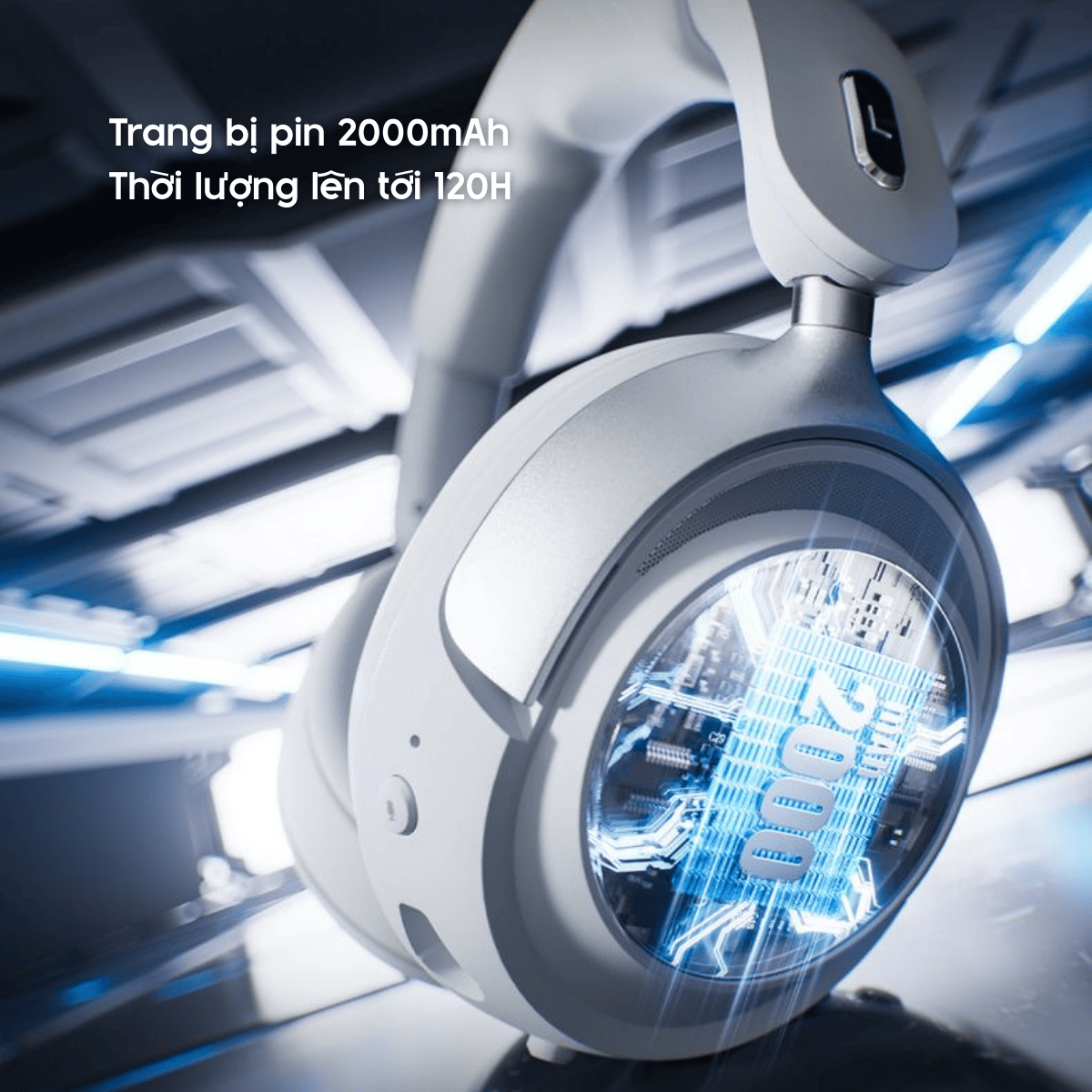 Tai Nghe Gaming Không Dây Đế Sạc VGN ZHOUTING PRO/PROMAX Driver dynamic 53mm, Xoay 90°, PIN 2000MAH, 120H Phạm vi 40m, V-SpeedX