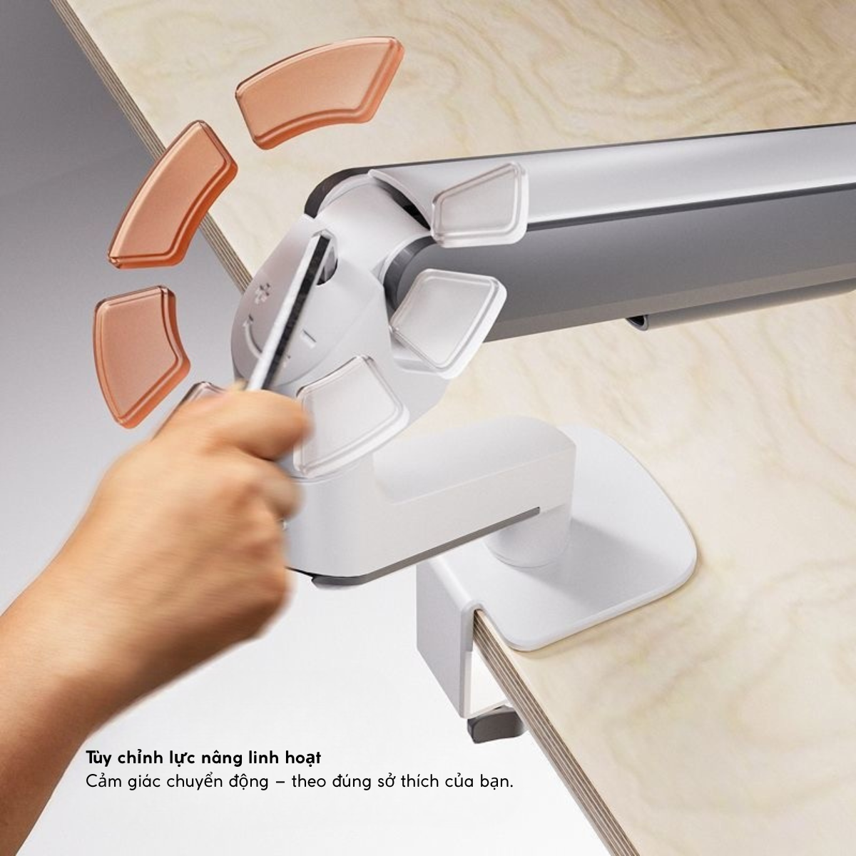 Arm Màn Hình Máy Tính Brateck E350 – Hỗ Trợ Màn 17”-32”, Tải Trọng 9Kg, Xoay Gập Linh Hoạt Chuẩn Công Thái Học