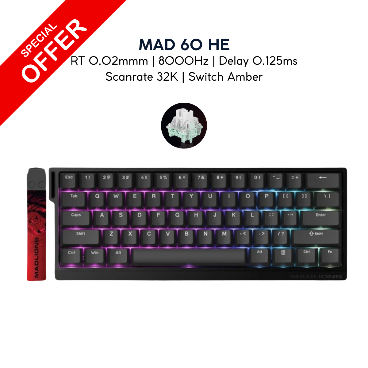 BÀN PHÍM CƠ GAMING HE MAD60 | MAD68 HE | Rapid Trigger | 1000hz | 8000hz