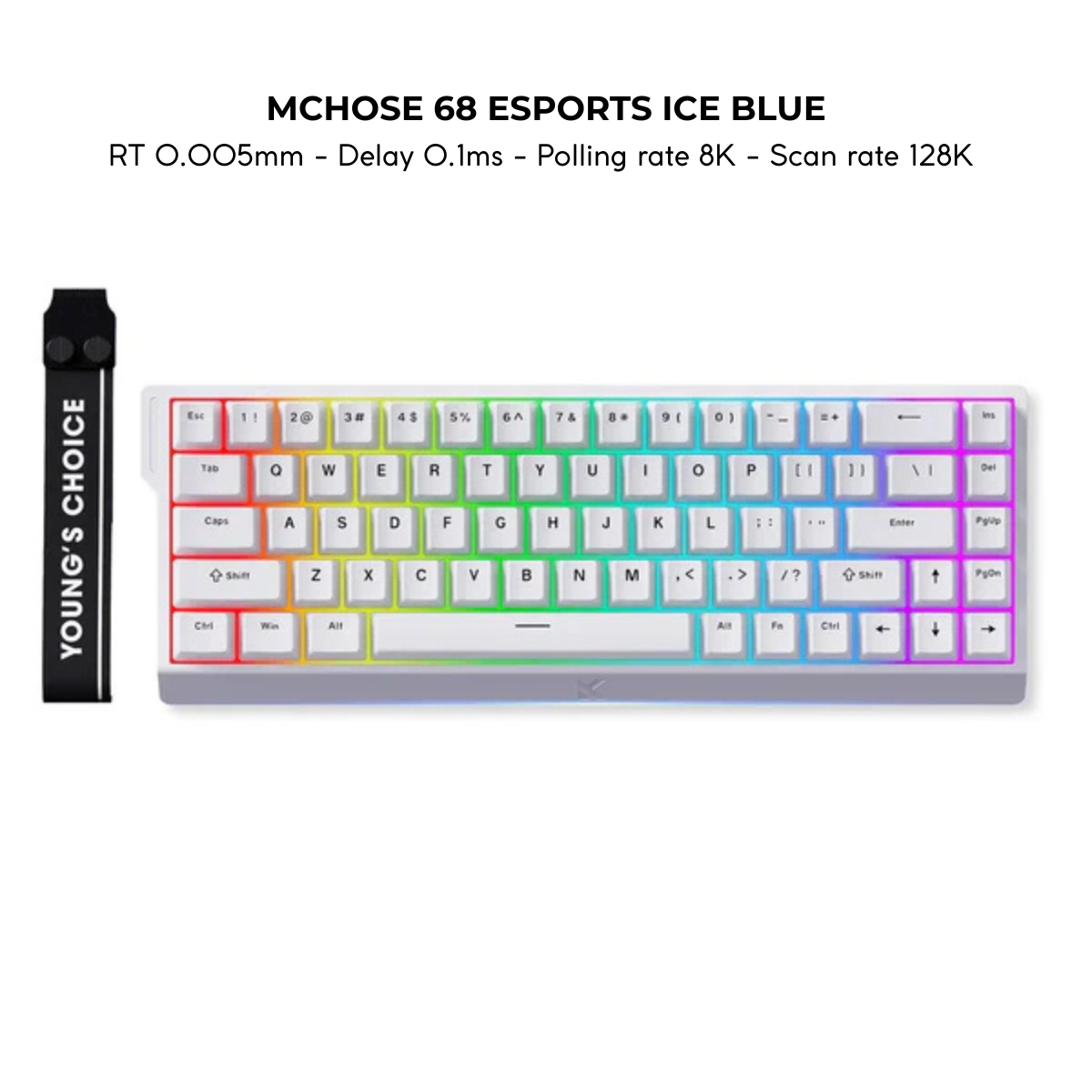 BÀN PHÍM CƠ GAMING HE MCHOSE ACE60/68 | Rapid Trigger | Scan-rate 128K | 8000hz