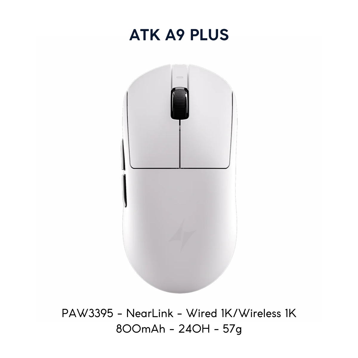 VGN ATK A9 - Chuột Không Dây Nhẹ 53g, Cảm Biến PAW3950 Ultra, Polling Rate 8000Hz - Hiệu Suất Đỉnh Cao Cho Game Thủ
