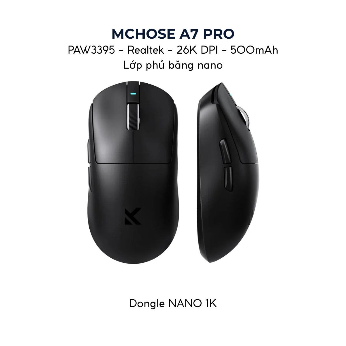 Chuột Gaming Không Dây MCHOSE A7 / A7 PRO / A7 ULTRA