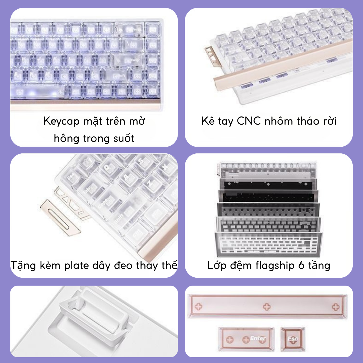 ATK 68 RX ESPORTS| Bàn Phím Phím Từ Tính Chuyên Game 8K Hz, Độ Trễ 0.08ms, Scan Rate 256K, Accuracy 0.001mm, RGB 16.8 Triệu Màu