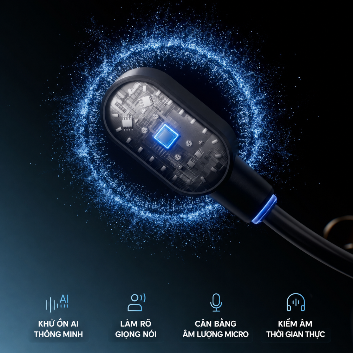 Tai Nghe Gaming Không Dây MCHOSE V9 Pro 2 – THX Spatial Audio, Driver 53mm, Pin 300 Giờ