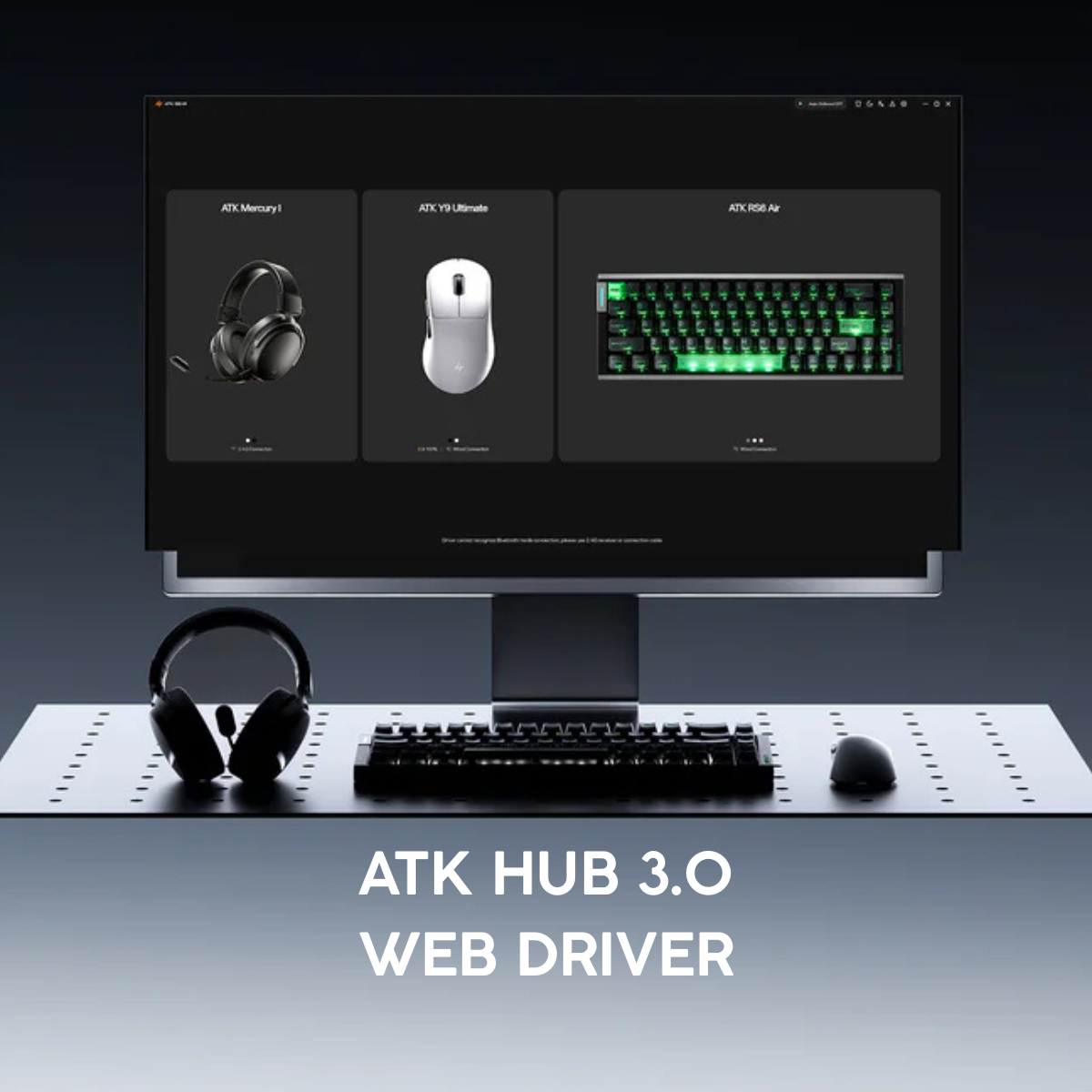 Chuột Gaming Không Dây ATK Dragonfly Y9 Series, PAW3950 Ultra, Nordic 54L15, ApexShark MAX, Pin 800mAh , 800H, ~55g, Dongle GEM 8K