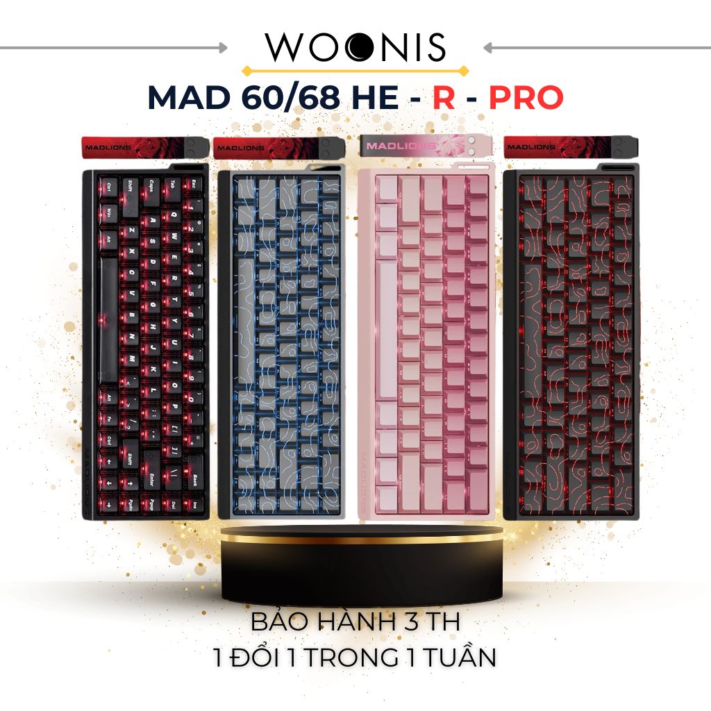 BÀN PHÍM CƠ GAMING HE MAD60 | MAD68 HE | Rapid Trigger | 1000hz | 8000hz