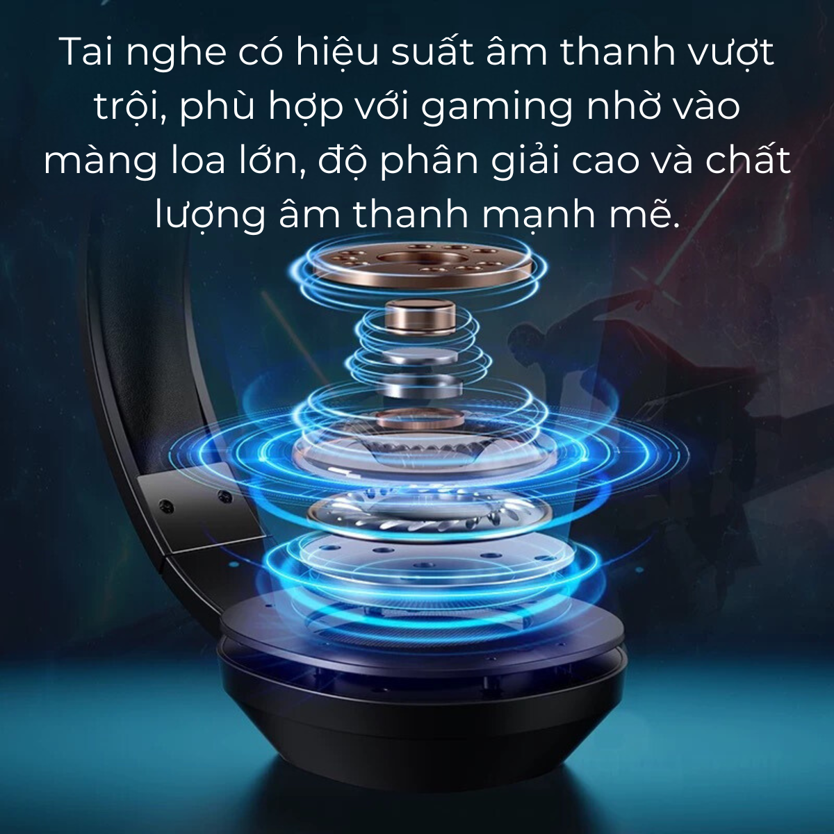 Tai nghe chụp tai bluetooth MCHOSE G9 PRO không dây 3 mode kết nối Micrô giảm tiếng ồn chủ động thông minh 360° AI