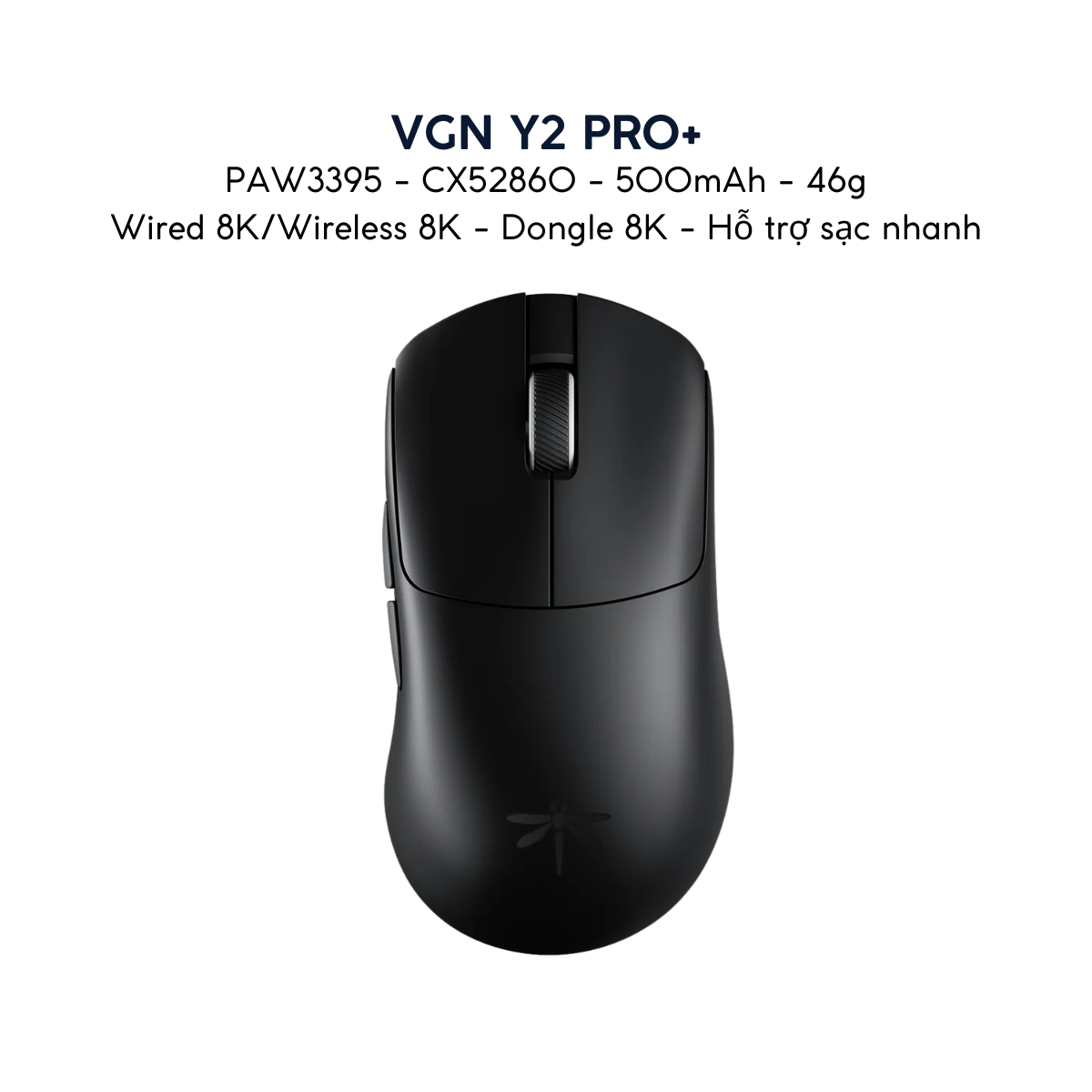 Chuột Gaming Không Dây Siêu Nhẹ VGN Feilong Y2 Pro – Cảm biến PAW3950, Switch Quang học Omron, Receiver 8K