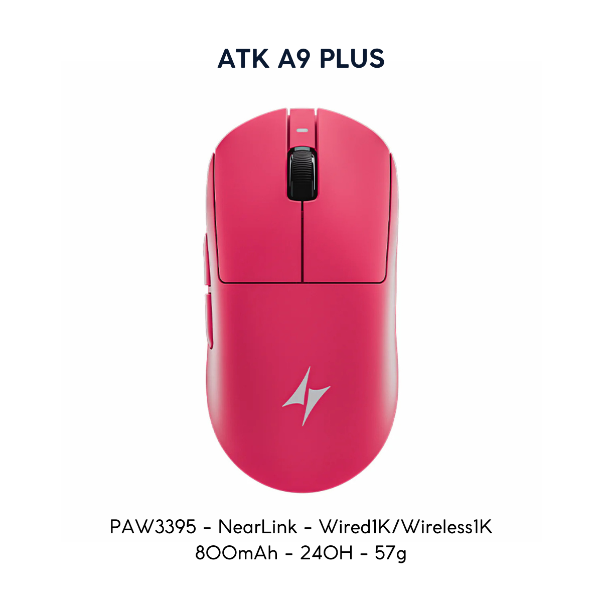 VGN ATK A9 - Chuột Không Dây Nhẹ 53g, Cảm Biến PAW3950 Ultra, Polling Rate 8000Hz - Hiệu Suất Đỉnh Cao Cho Game Thủ