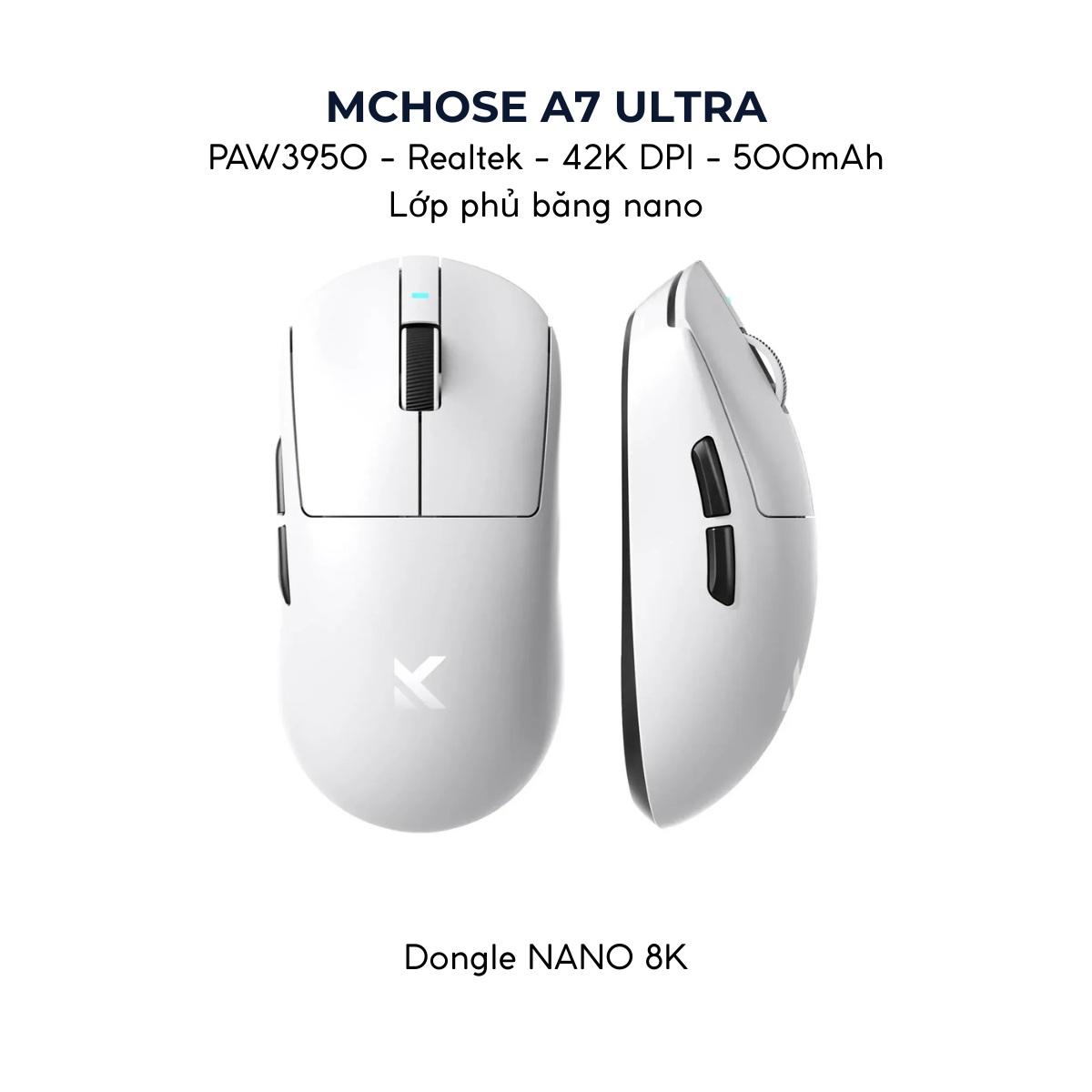Chuột Gaming Không Dây MCHOSE A7 / A7 PRO / A7 ULTRA
