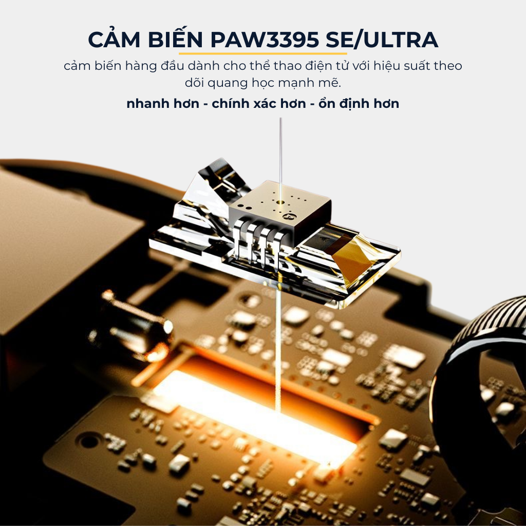 VGN ATK A9 - Chuột Không Dây Nhẹ 53g, Cảm Biến PAW3950 Ultra, Polling Rate 8000Hz - Hiệu Suất Đỉnh Cao Cho Game Thủ
