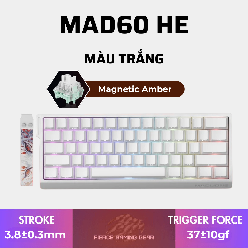 BÀN PHÍM CƠ GAMING HE MAD60 | MAD68 HE | Rapid Trigger | 1000hz | 8000hz