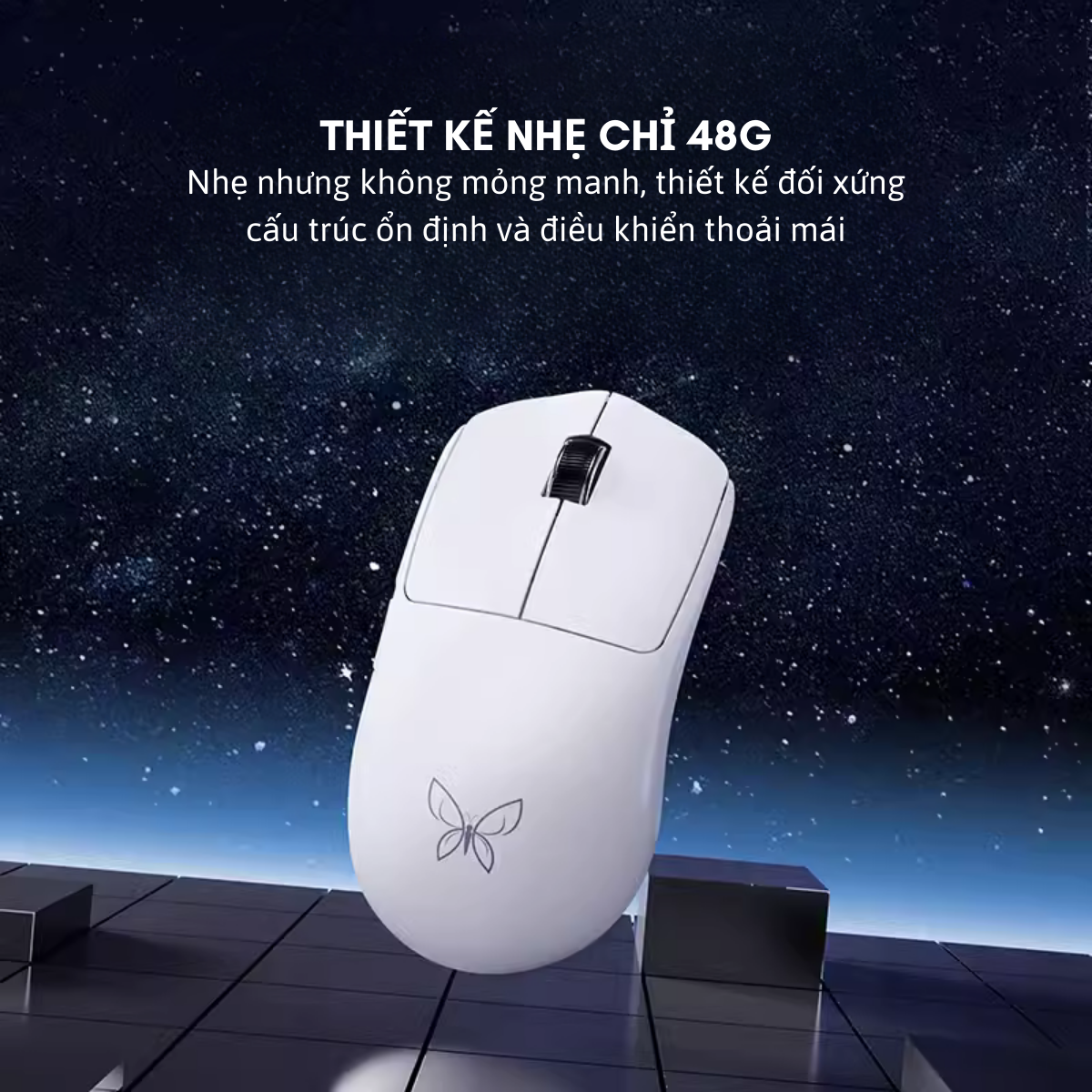 Chuột Gaming Không Dây XINMENG BUTTERFLY MS301