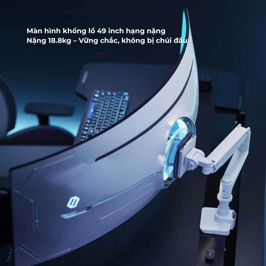 Giá Đỡ Màn Hình HumanMotion T10 – Hỗ Trợ 17”–49”, Tải Trọng Lên Đến 18.8kg