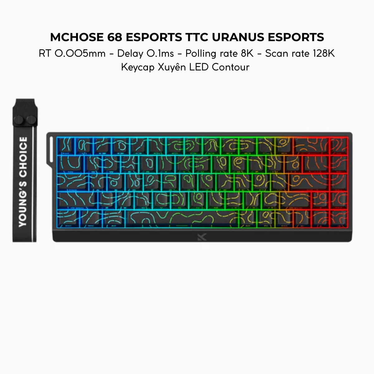 BÀN PHÍM CƠ GAMING HE MCHOSE ACE60/68 | Rapid Trigger | Scan-rate 128K | 8000hz