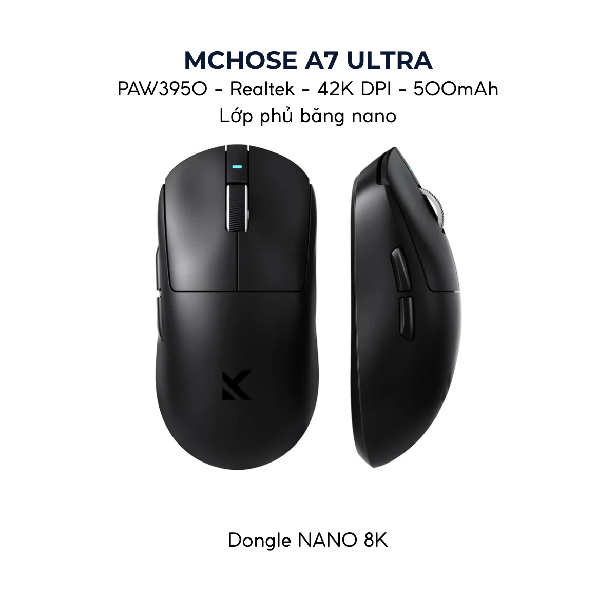 Chuột Gaming Không Dây MCHOSE A7 / A7 PRO / A7 ULTRA