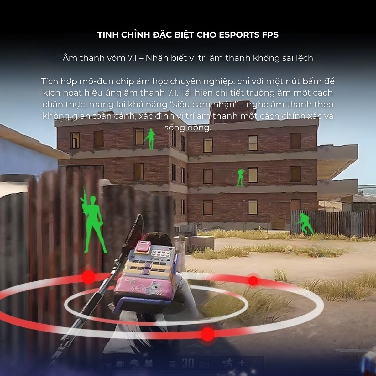 Tai Nghe Gaming Không Dây AULA G7 Pro – Âm Thanh Vòm 7.1, Mic Chống Ồn AI, Đèn RGB