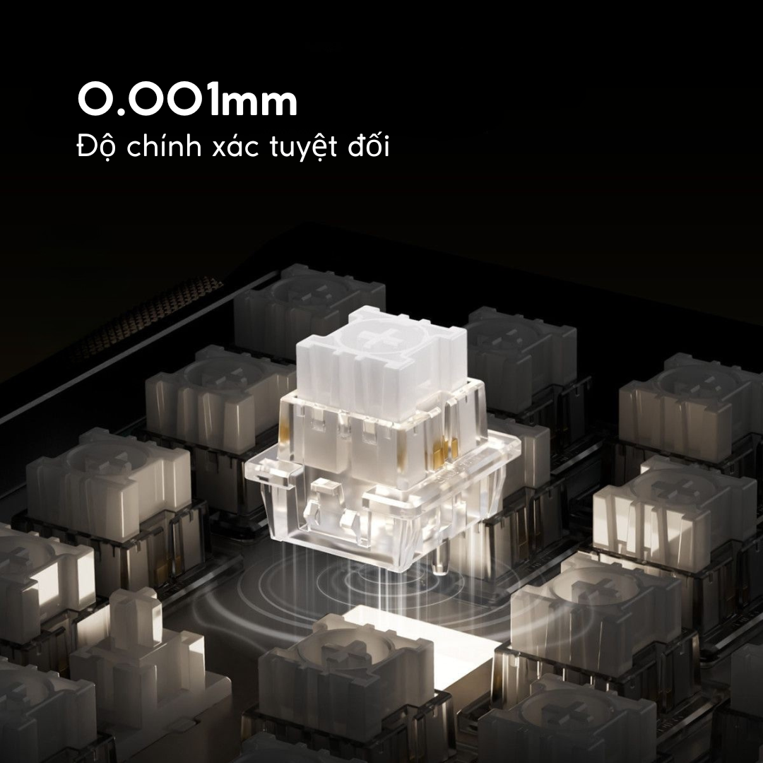 Bàn Phím Gaming HE MCHOSE GOD 60 – Full CNC, 16K Polling Rate, 256K Scan Rate, Rapid Trigger 0.001mm