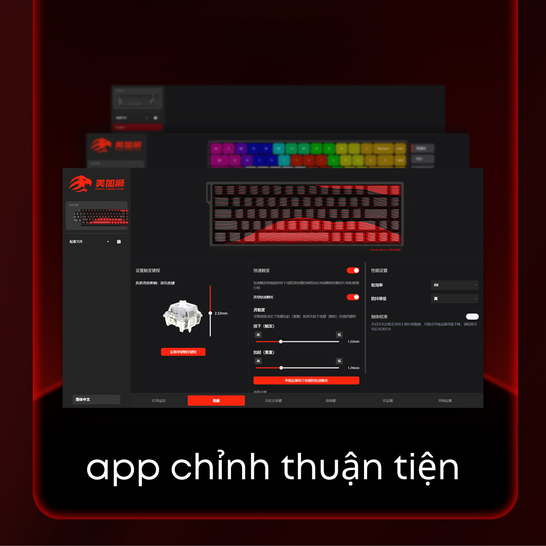 BÀN PHÍM CƠ GAMING HE FIRE68 | FIRE68 PRO | Rapid Trigger | 8000hz