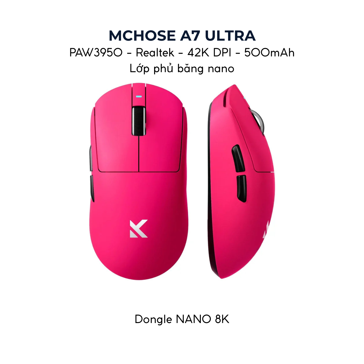 Chuột Gaming Không Dây MCHOSE A7 / A7 PRO / A7 ULTRA