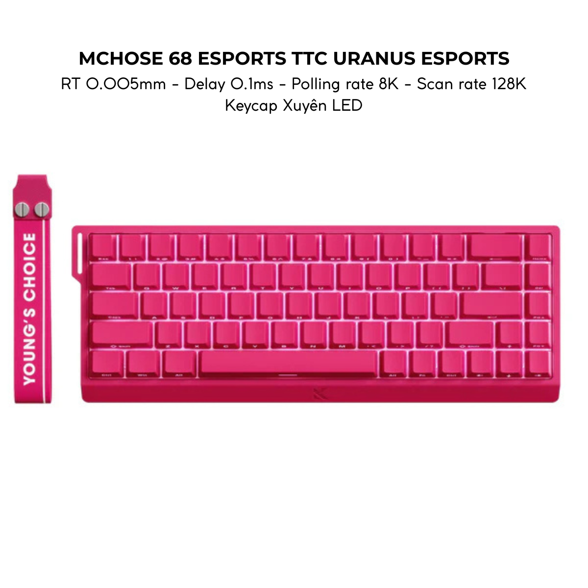 BÀN PHÍM CƠ GAMING HE MCHOSE ACE60/68 | Rapid Trigger | Scan-rate 128K | 8000hz