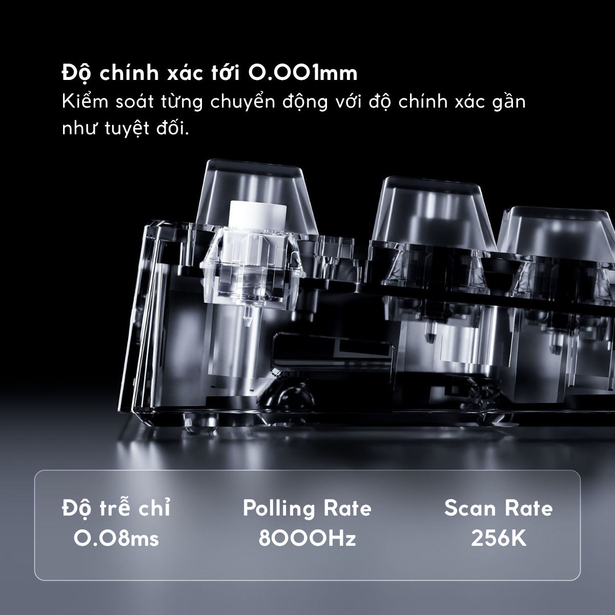MCHOSE ACE 75 | Bàn Phím Gaming HE Chuyên Game 8K | Scan Rate 256K, Độ Trễ 0.08ms, Accuracy 0.001mm, RGB 16.8 Triệu Màu