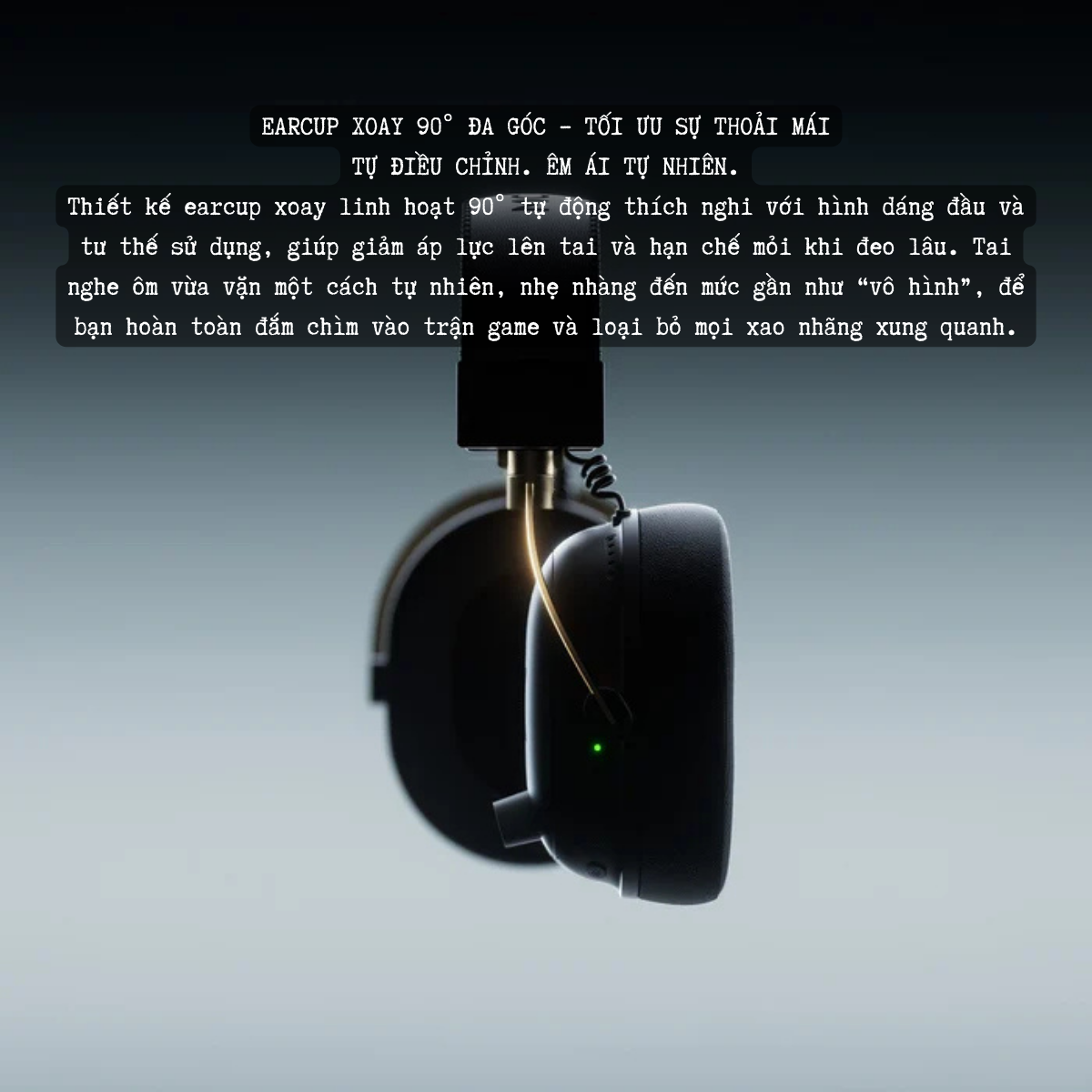 Tai Nghe Gaming Không Dây MCHOSE V9 Turbo – Đế Sạc Từ Tính,&nbsp; 7.1 Surround, Pin Trâu 250H, Mic AI Chống Ồn