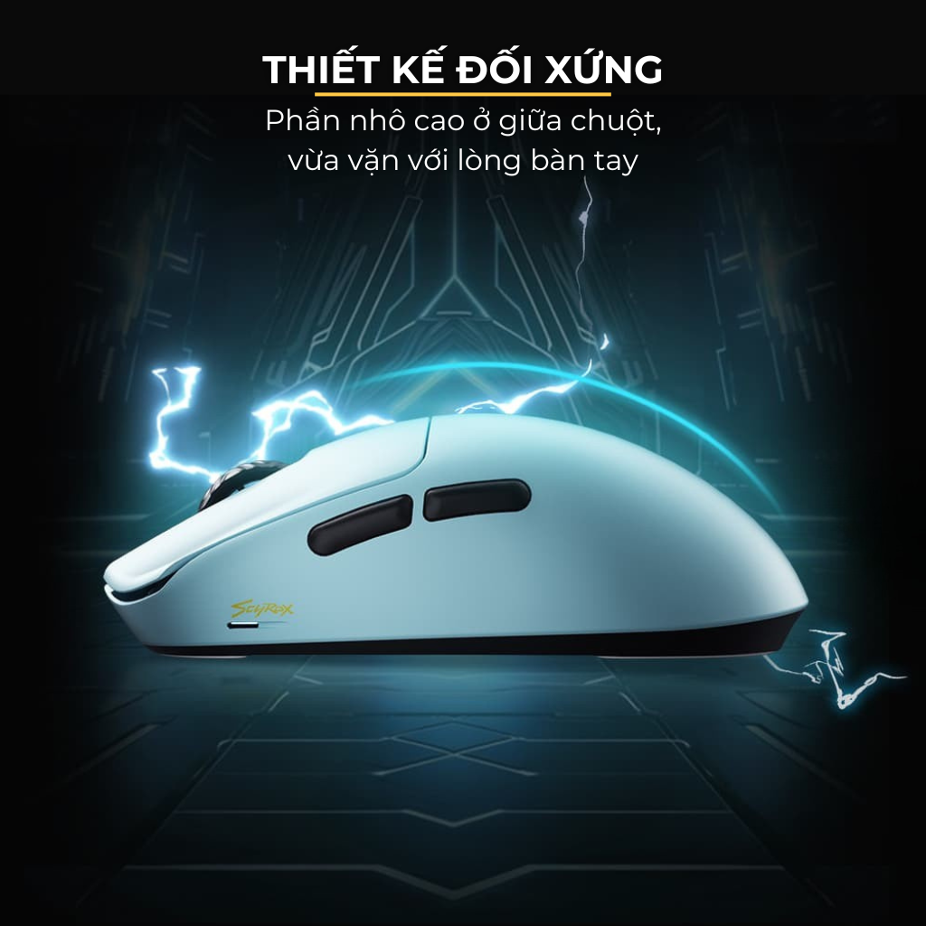Chuột Gaming Không Dây Scyrox V6 – 8000Hz, 30K DPI, Siêu Nhẹ 40g