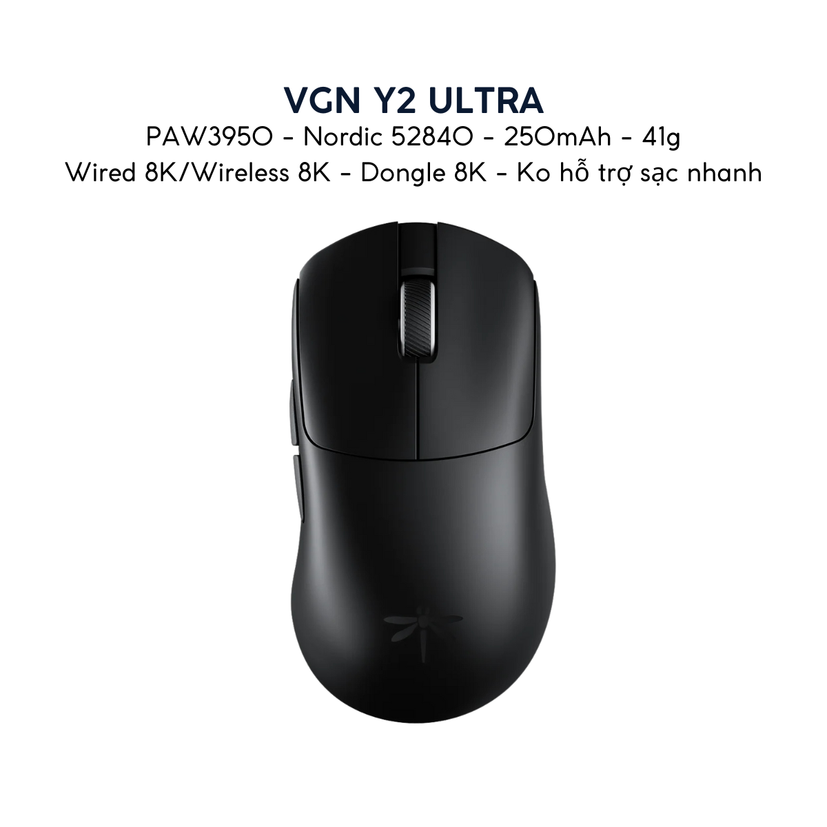 Chuột Gaming Không Dây Siêu Nhẹ VGN Feilong Y2 Pro – Cảm biến PAW3950, Switch Quang học Omron, Receiver 8K