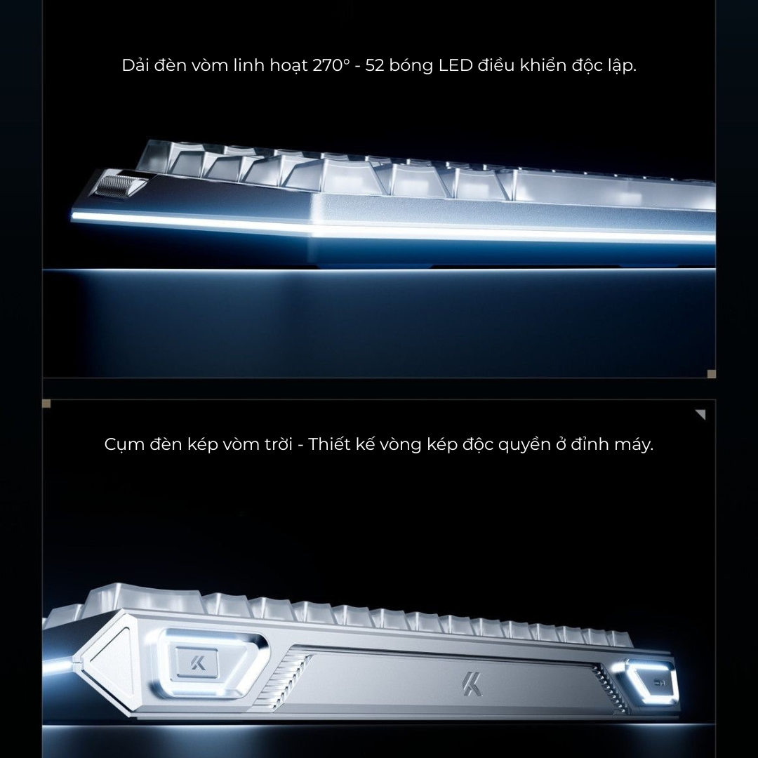 Bàn Phím Gaming HE MCHOSE GOD 60 – Full CNC, 16K Polling Rate, 256K Scan Rate, Rapid Trigger 0.001mm