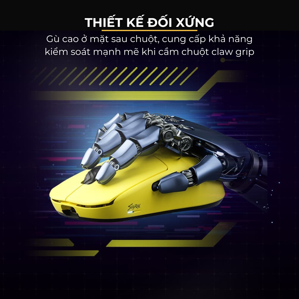 Chuột Gaming Không Dây Scyrox V8 – 8000Hz, 30K DPI, Siêu Nhẹ 40g