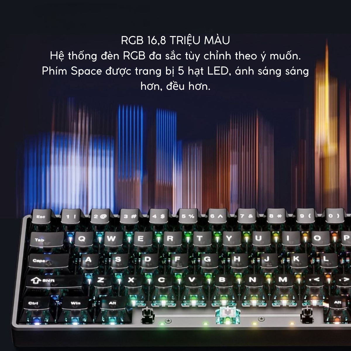 ATK 68 V3 ESPORTS| Bàn Phím Phím Từ Tính Chuyên Game 8K Hz, Độ Trễ 0.08ms, Scan Rate 256K, Accuracy 0.001mm, RGB 16.8 Triệu Màu