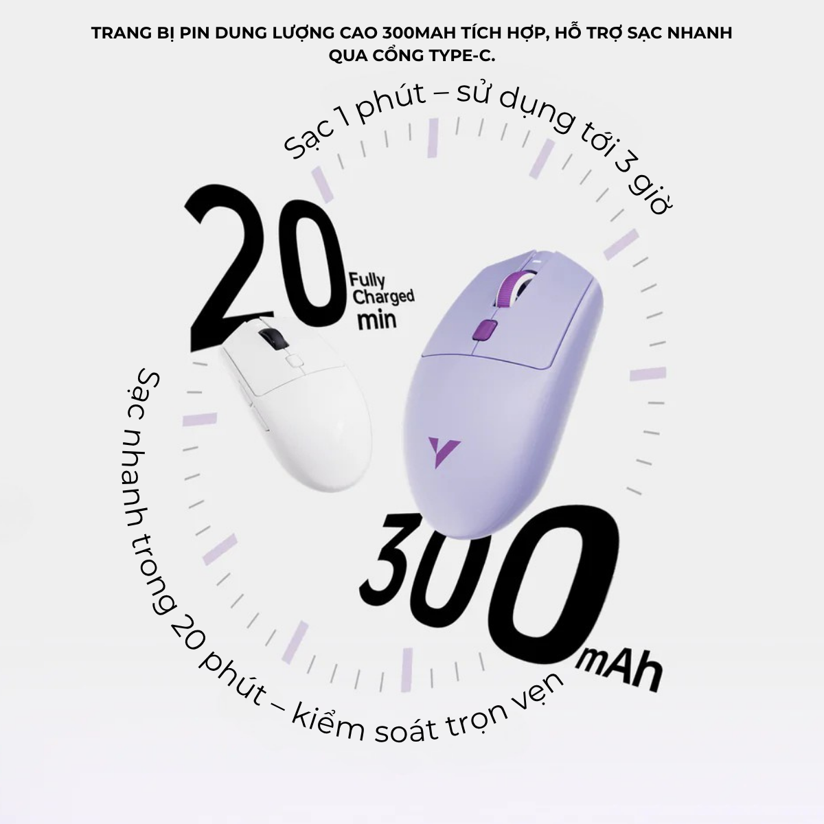 Chuột Gaming Không Dây Siêu Nhẹ VXE Dragonfly V3 Series