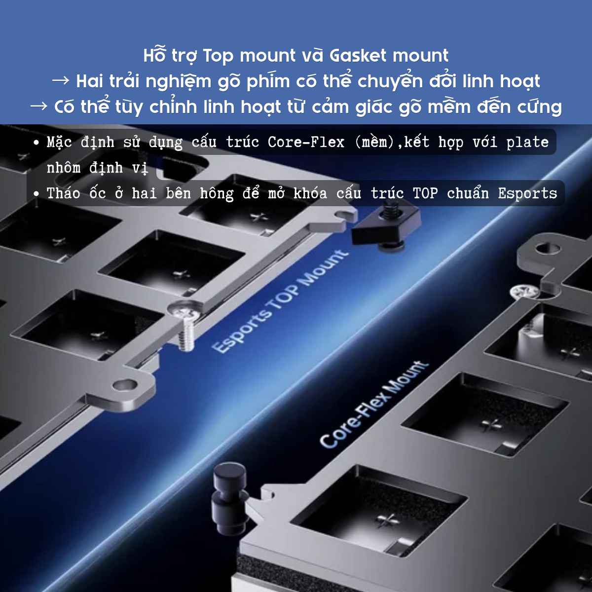 Bàn Phím Gaming HE Atk Rs7 V2 Ultra, Polling Rate 8K, Độ Chính Xác 0.001mm, Scan Rate 256K, Độ Trễ 0.08ms, RGB 16.8 triệu màu