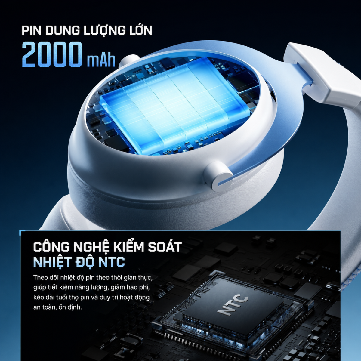 Tai Nghe Gaming Không Dây MCHOSE V9 Pro 2 – THX Spatial Audio, Driver 53mm, Pin 300 Giờ
