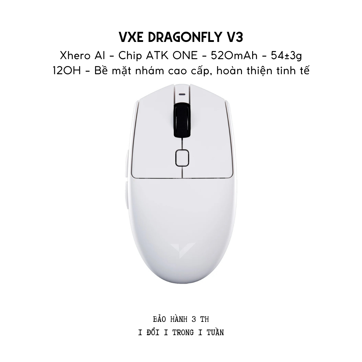 Chuột Gaming Không Dây Siêu Nhẹ VXE Dragonfly V3 Series