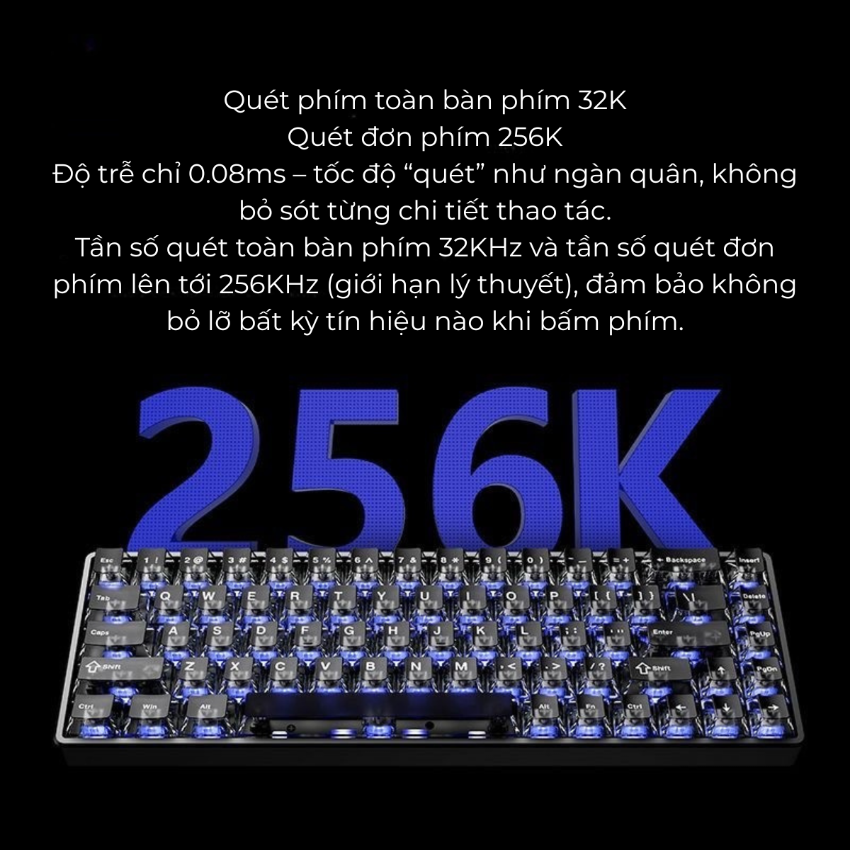 ATK 68 V3 ESPORTS| Bàn Phím Phím Từ Tính Chuyên Game 8K Hz, Độ Trễ 0.08ms, Scan Rate 256K, Accuracy 0.001mm, RGB 16.8 Triệu Màu