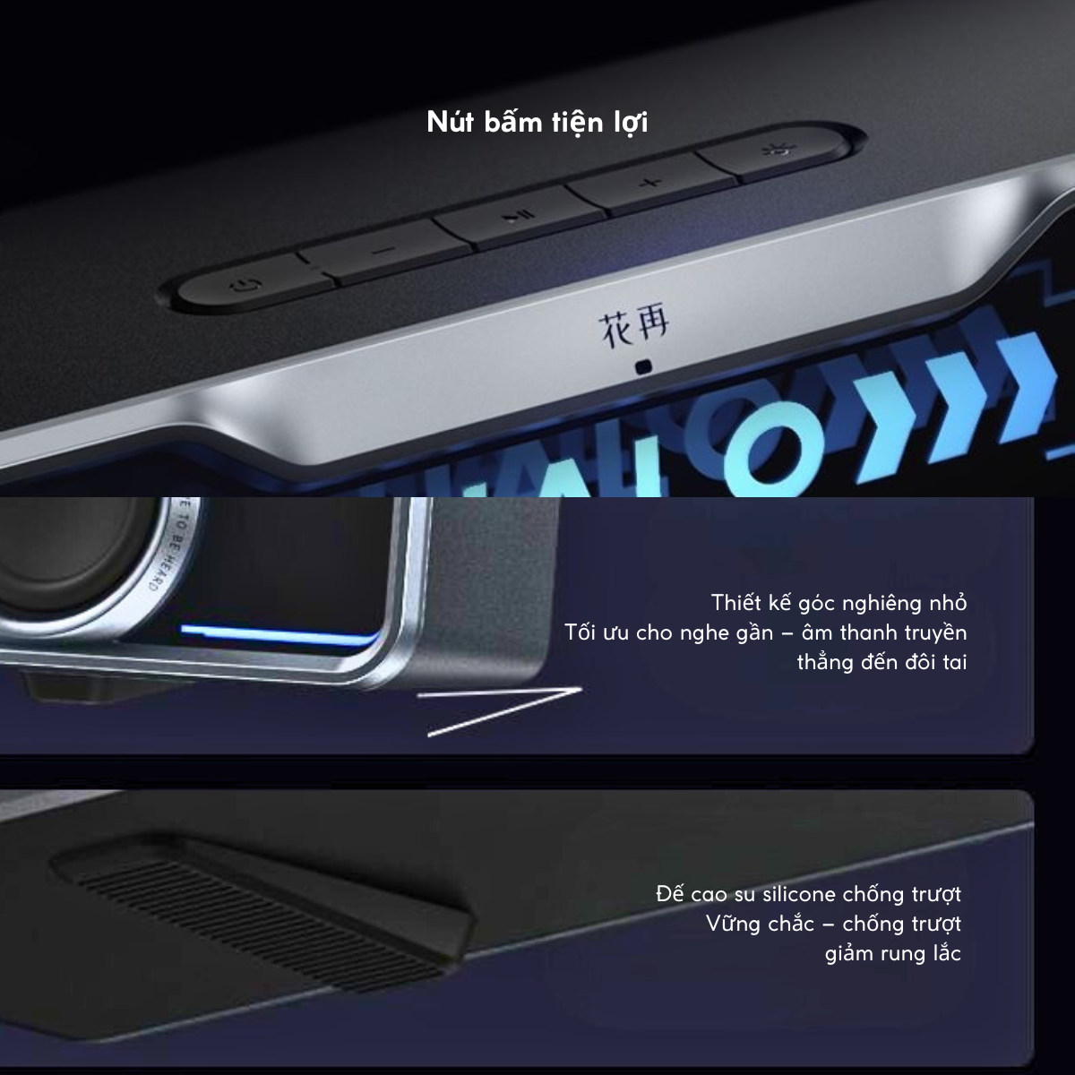 Halo Soundbar – Loa Gaming Desktop Đỉnh Cao với Âm Thanh Sống Động và Hiệu Ứng RGB