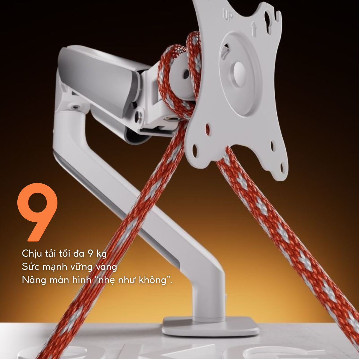 Arm Màn Hình Máy Tính Brateck E350 – Hỗ Trợ Màn 17”-32”, Tải Trọng 9Kg, Xoay Gập Linh Hoạt Chuẩn Công Thái Học